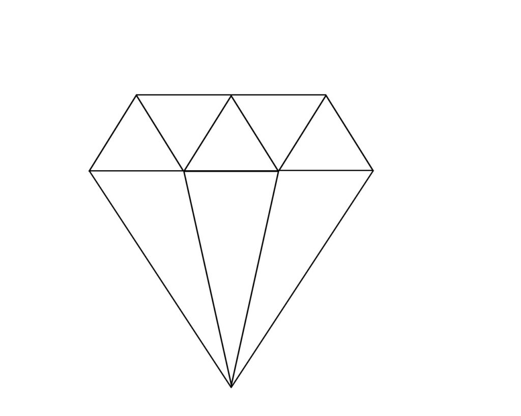diamond coloring page