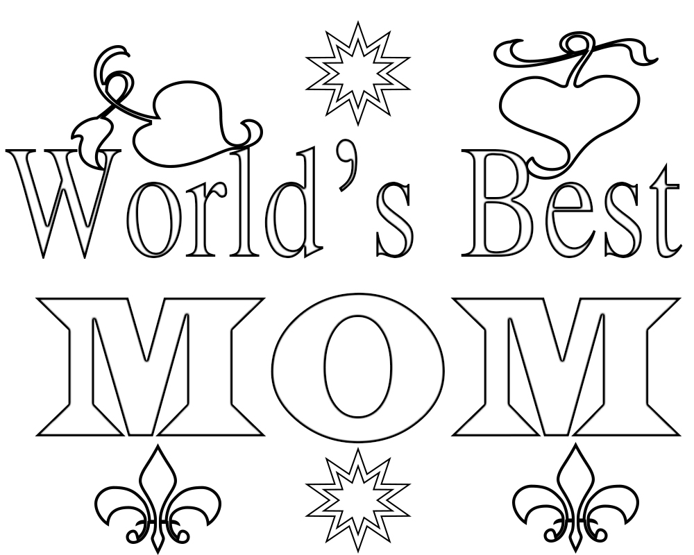 Worlds Best Mom Coloring Pages Coloring Pages
