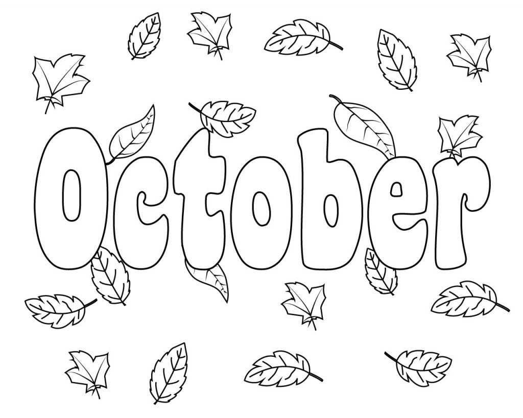 October Coloring Pages Preschool – Preschoolers freecoloring