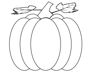 Easy pumpkin Coloring Pages