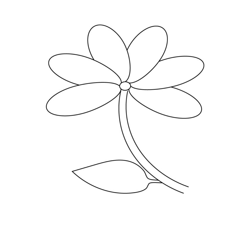 Flowers Coloring Pages For Kids – Free Coloring Pages for Kids