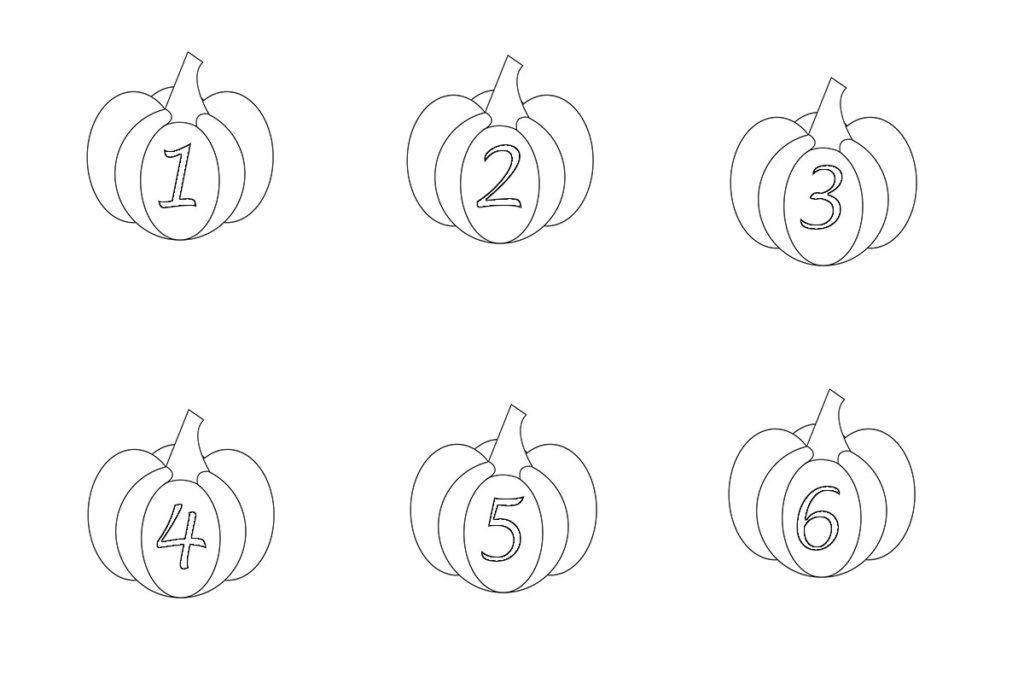 Halloween Coloring Pages Counting