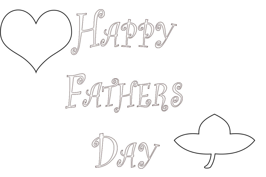 Happy Father's Day Preschool Coloring Pages