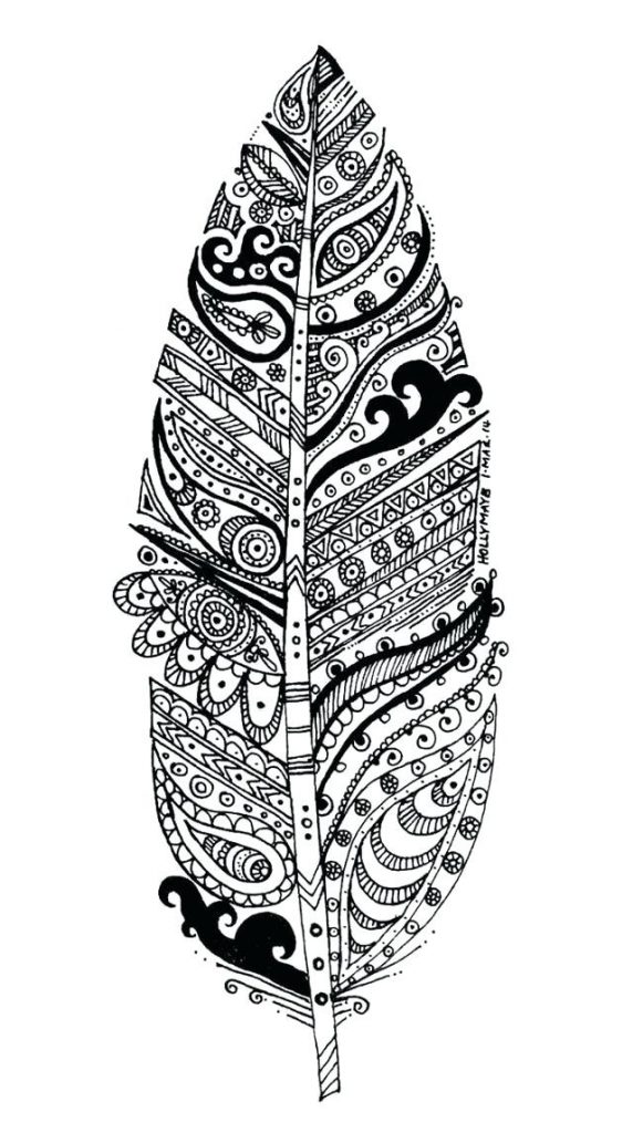 Leaf Coloring Page For Adult