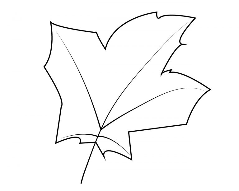 Leaf Coloring Pages For Kids Kindergarten – Free Coloring Pages for Kids