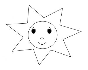 Simple Sun Coloring Pages