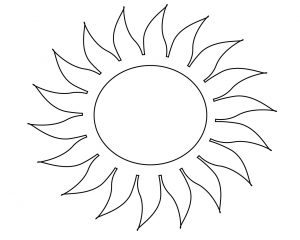 Sun Coloring Pages Free Printable