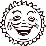 SunFace coloring pages