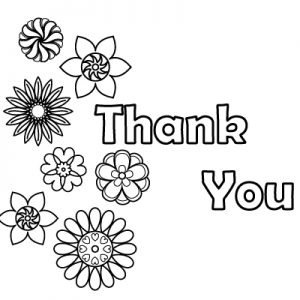 Thank You Coloring Page