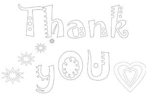 Thank You Coloring Pages Printable