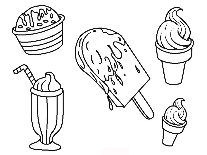 5 Ice cream coloring pages – Free Coloring Pages for Kids