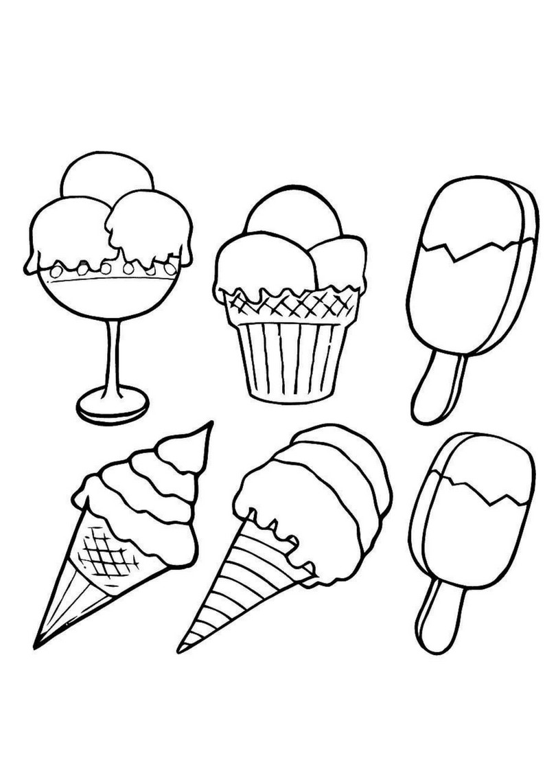 6 Ice cream coloring pages – Free Coloring Pages for Kids