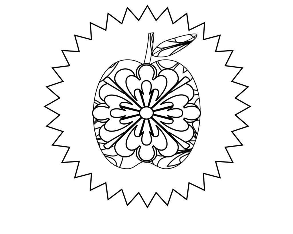 740 Top Apple Coloring Pages For Adults Pictures