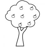 Apple tree coloring pages