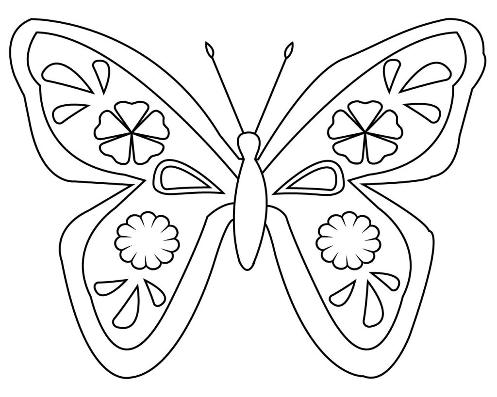Butterfly Coloring Pages To Print – Free Coloring Pages for Kids