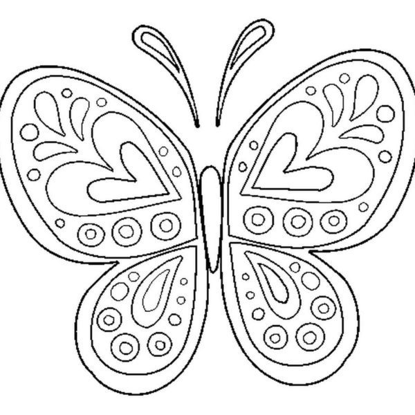 Butterfly Coloring Pages for Toddlers