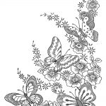Butterfly border Butterfly Coloring Pages