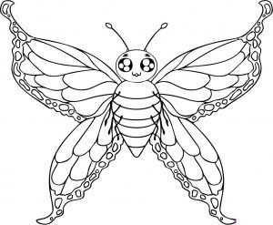 Cute Butterfly Coloring Pages