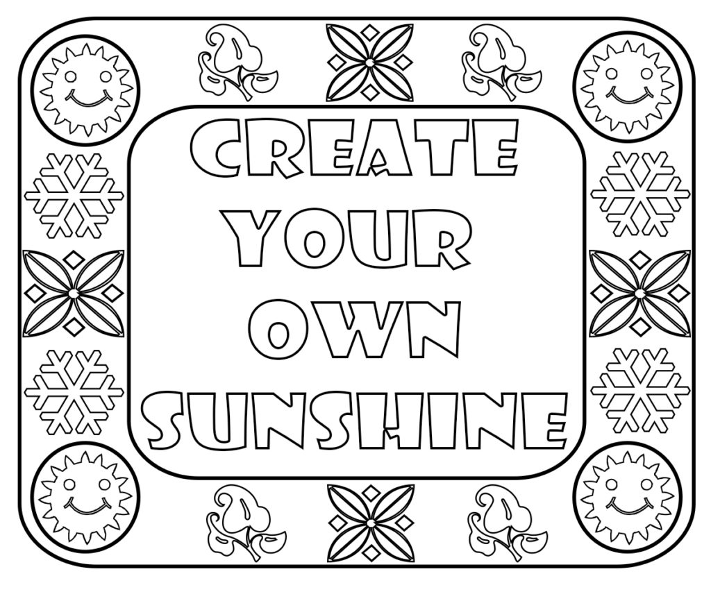 Cute Sayings Coloring Pages
