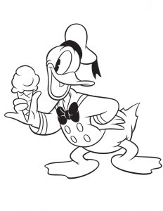 Donald with ice cream