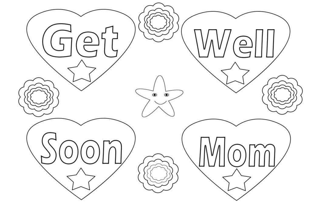 Get Well Soon Coloring Pages For Mom
