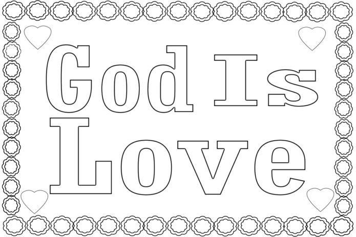 23 God Is Love Coloring Pages And Show Your Love – Free Coloring Pages ...