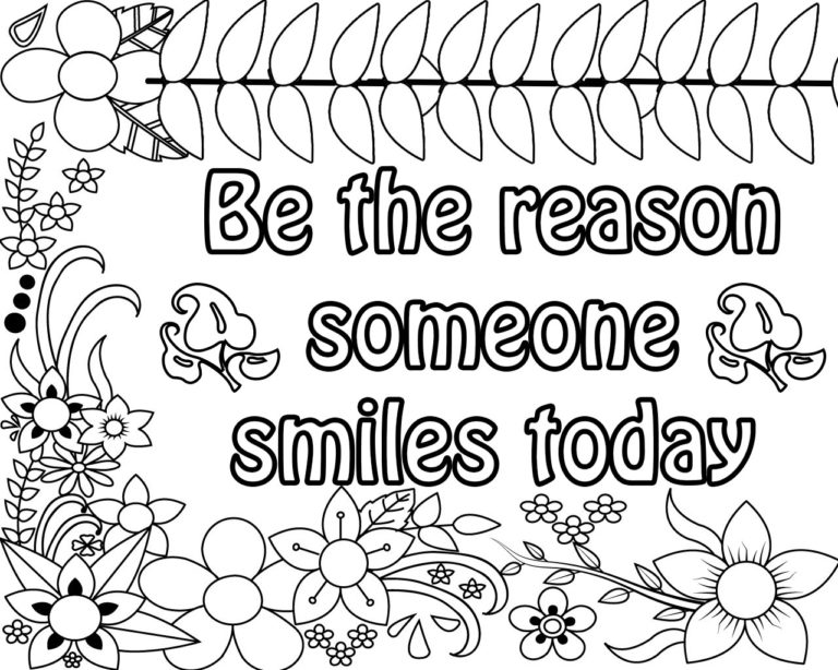 Happy Thoughts Coloring Pages – Free Coloring Pages for Kids