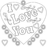 I Love You Coloring Pages to Print – Free Coloring Pages for Kids