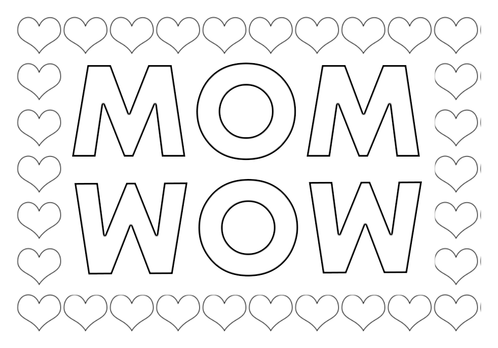 I Love You Mom Printable Coloring Pages