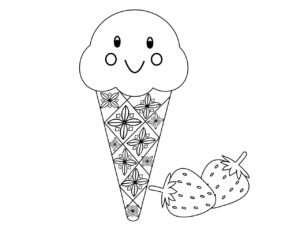 Ice Cream Coloring Pages For Adults