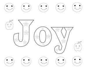 Joy Coloring Pages Free To Print and Download