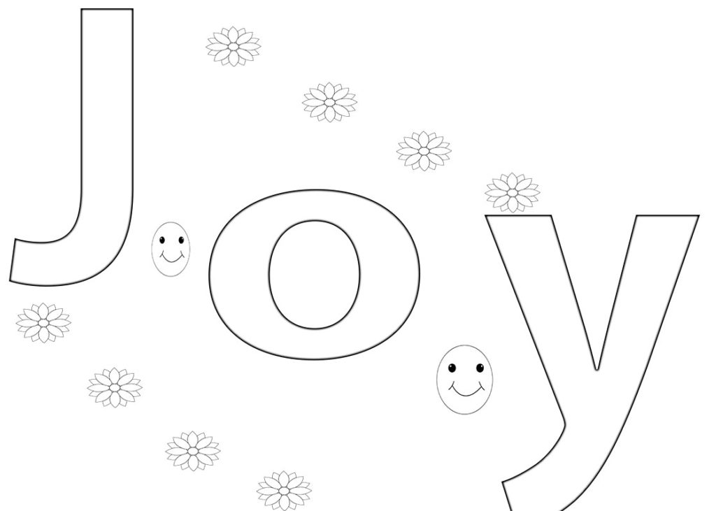 Joy Coloring Pages Free