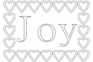 Joy Printable Coloring Pages