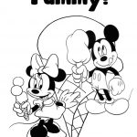 Micky and Minie with Ice cream coloring pages online