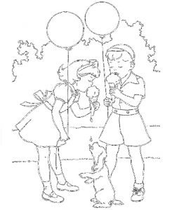 Printable Ice cream coloring pages