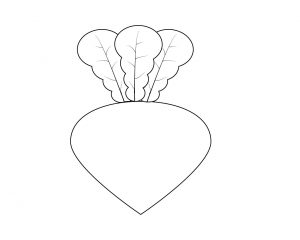 Reddish Vegetable coloring pages