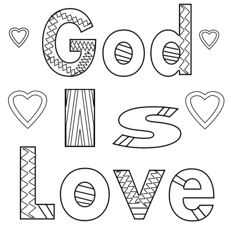 23 God Is Love Coloring Pages And Show Your Love – Free Coloring Pages ...