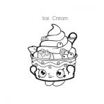 Strawberry Ice cream coloring pages