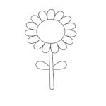 Sunflower Simple Coloring Pages