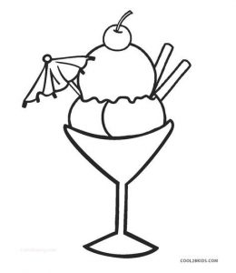 Sweet Ice cream coloring pages