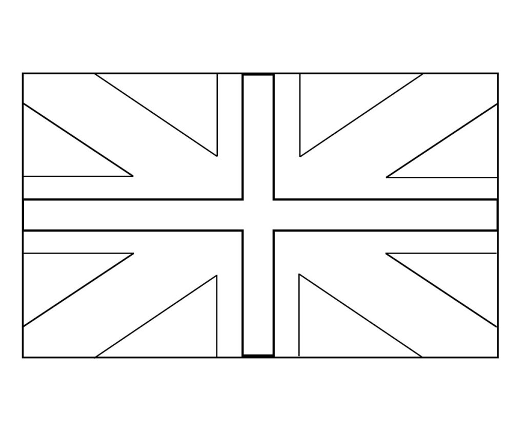The British Flag Coloring Page