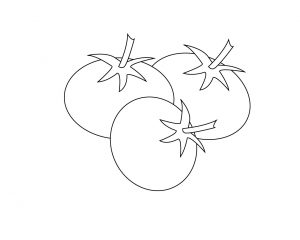 Tomato Vegetable coloring pages