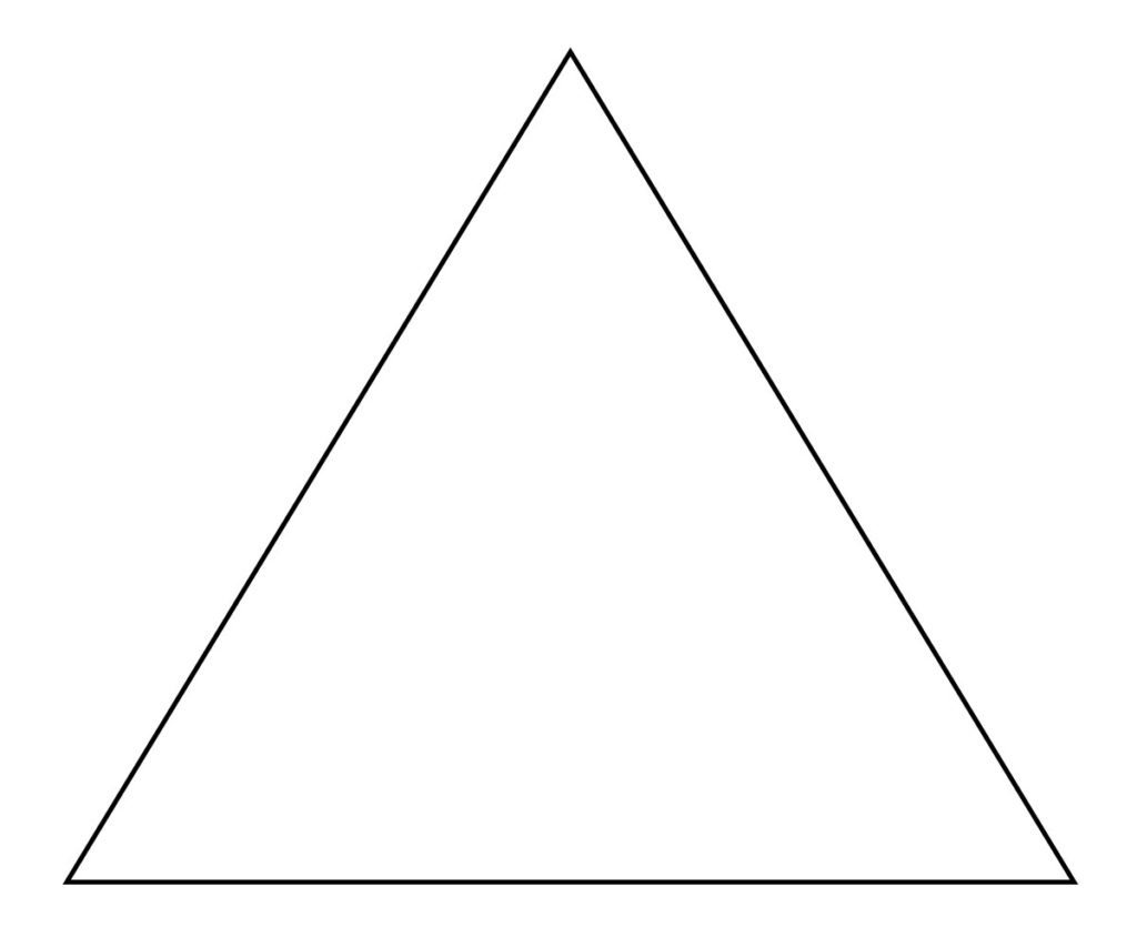 Triangle Coloring Pages