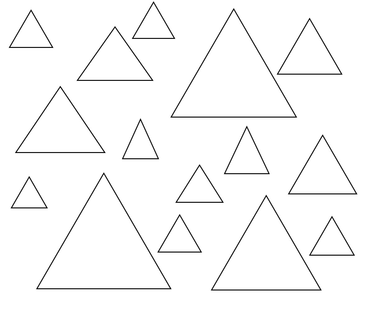 Фигура треугольник для детей