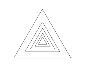 Triangle Shape Coloring Pages