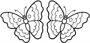 Two Butterfly Coloring Pages
