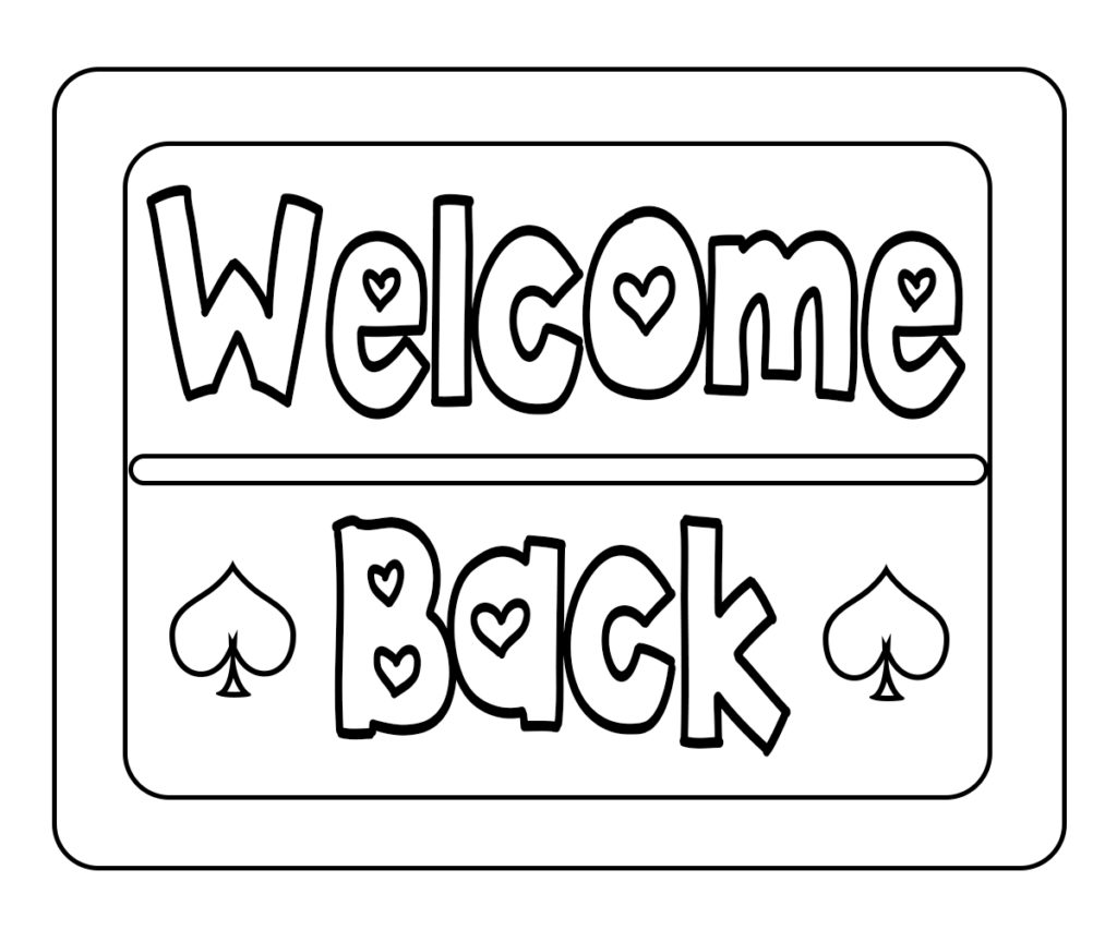 Entrelosmedanos Welcome Back Coloring Pages