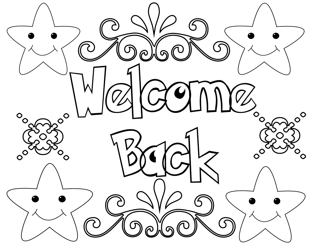 Printable Welcome Back Coloring Pages Printable World Holiday