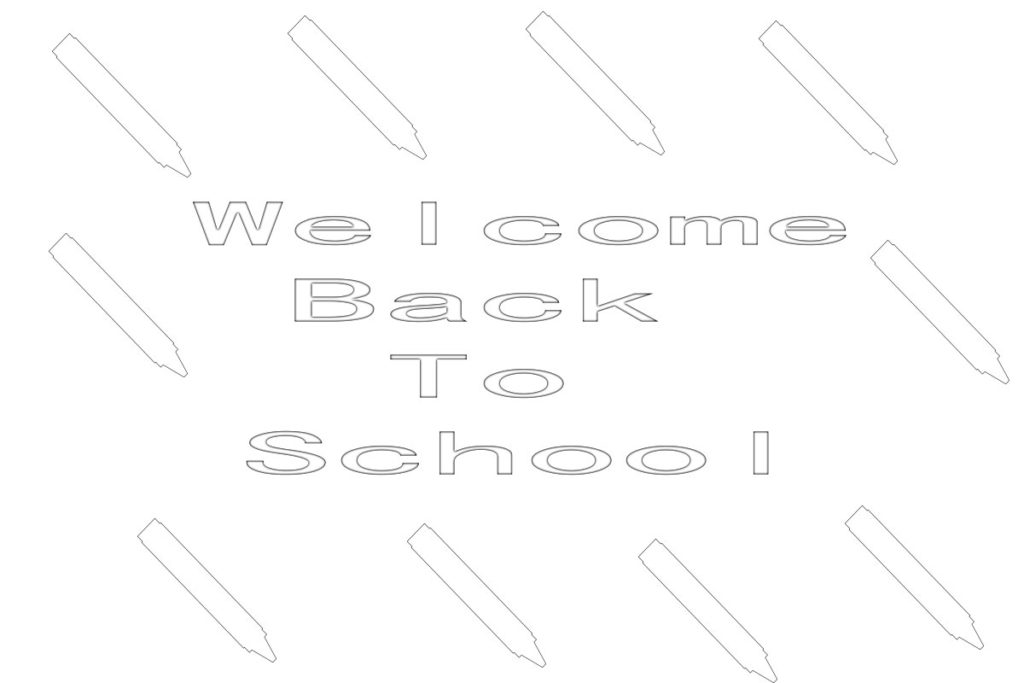 Welcome Back To School Coloring Pages
