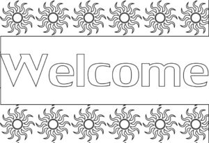 Welcome Coloring Pages